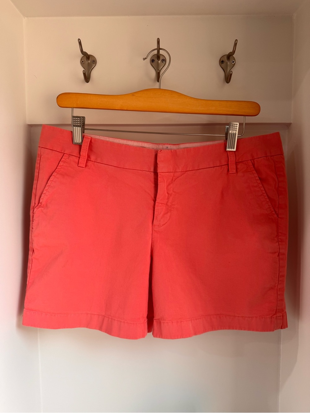 Caslon Coral Chino Bermuda Shorts